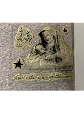 Close To My Heart No Greater Love A1097 Clear Stamp Set